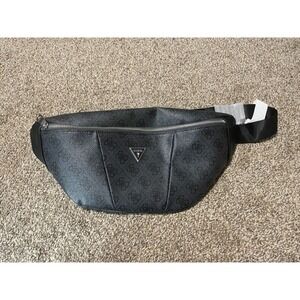 Guess Torino Medium Bum Bag Black 4G Logo Waist Pack HMEVZLP3431 New